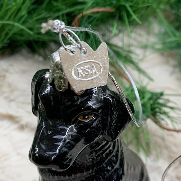 Kurt Adler Black Lab Retriever Ornament - Picture 4 of 5